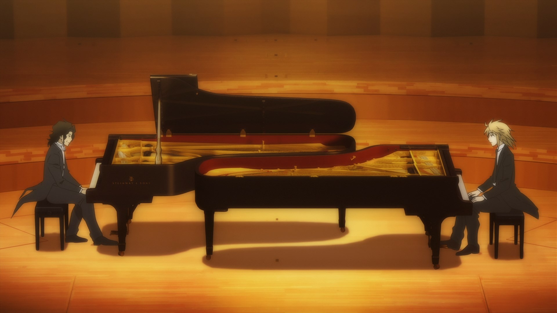 Two pianos. Piano no Mori Вики.